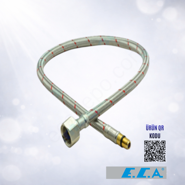 ECA Esnek Hortum 3/8 m10 45 cm Kırmızı - 102127172