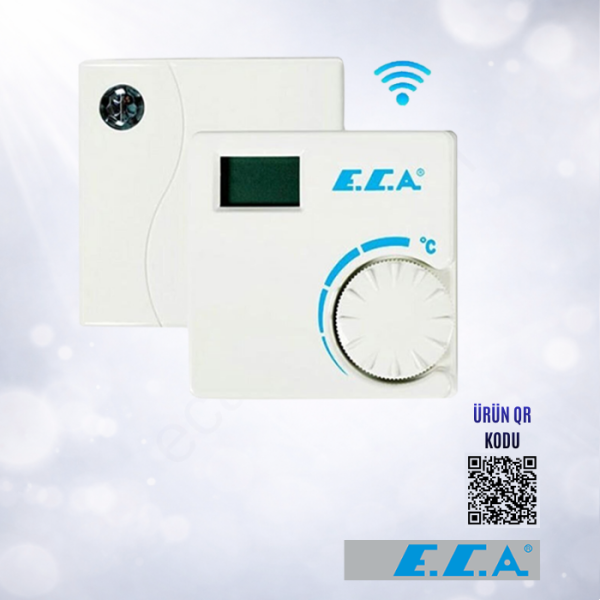 ECA Kablosuz Oda Termostatı On/Off Dijital Kombi Termostatı - 7006907522